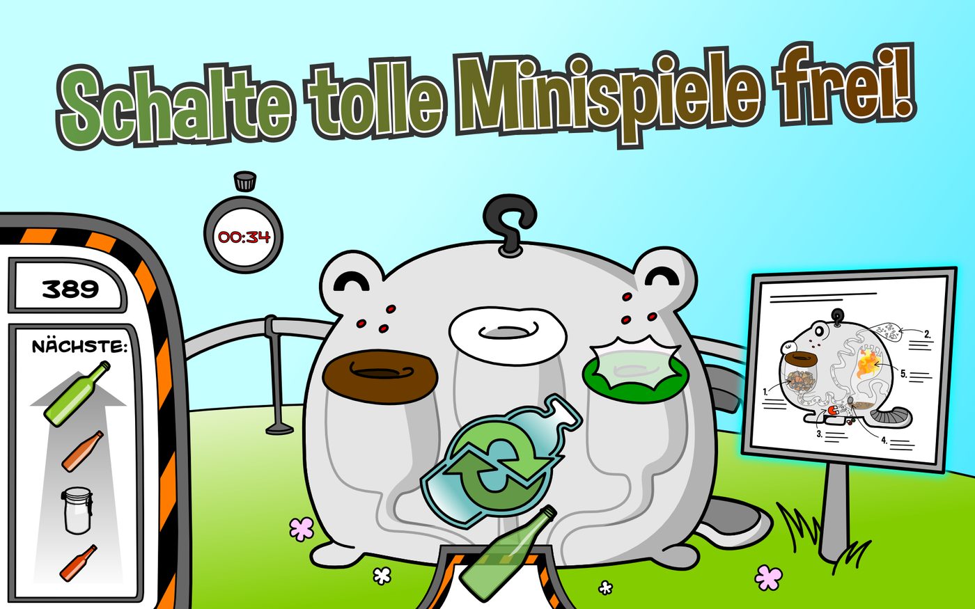 Minispiele für Sondermüll