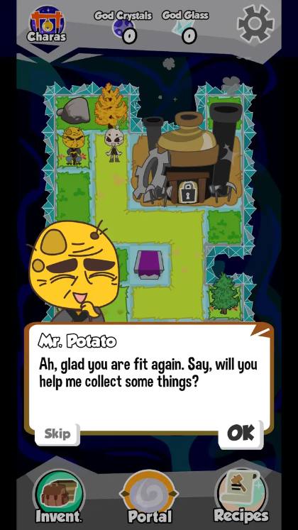 O-Nio!-Screenshot: Mr. Potato braucht deine Hilfe