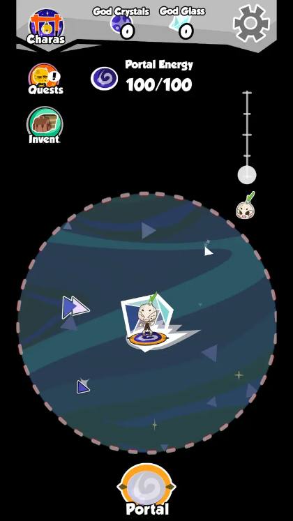 O-Nio!-Screenshot: Reise zwischen den Scherben
