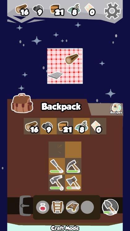 O-Nio!-Screenshot: Der Rucksack