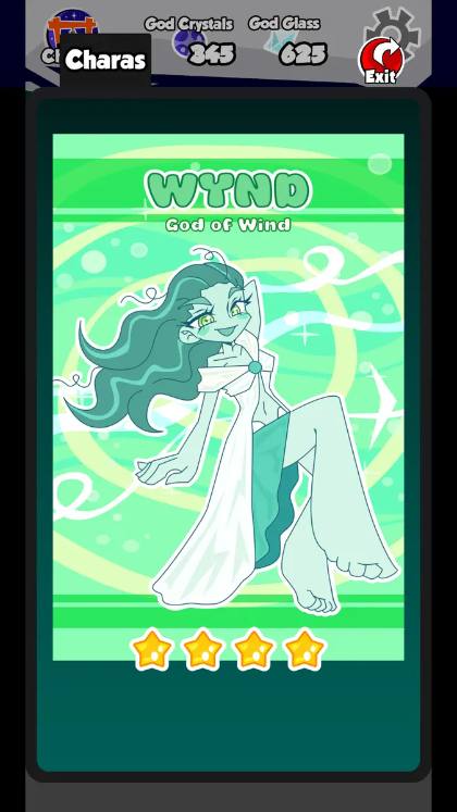 O-Nio!-Screenshot: Wynd, Gott des Windes